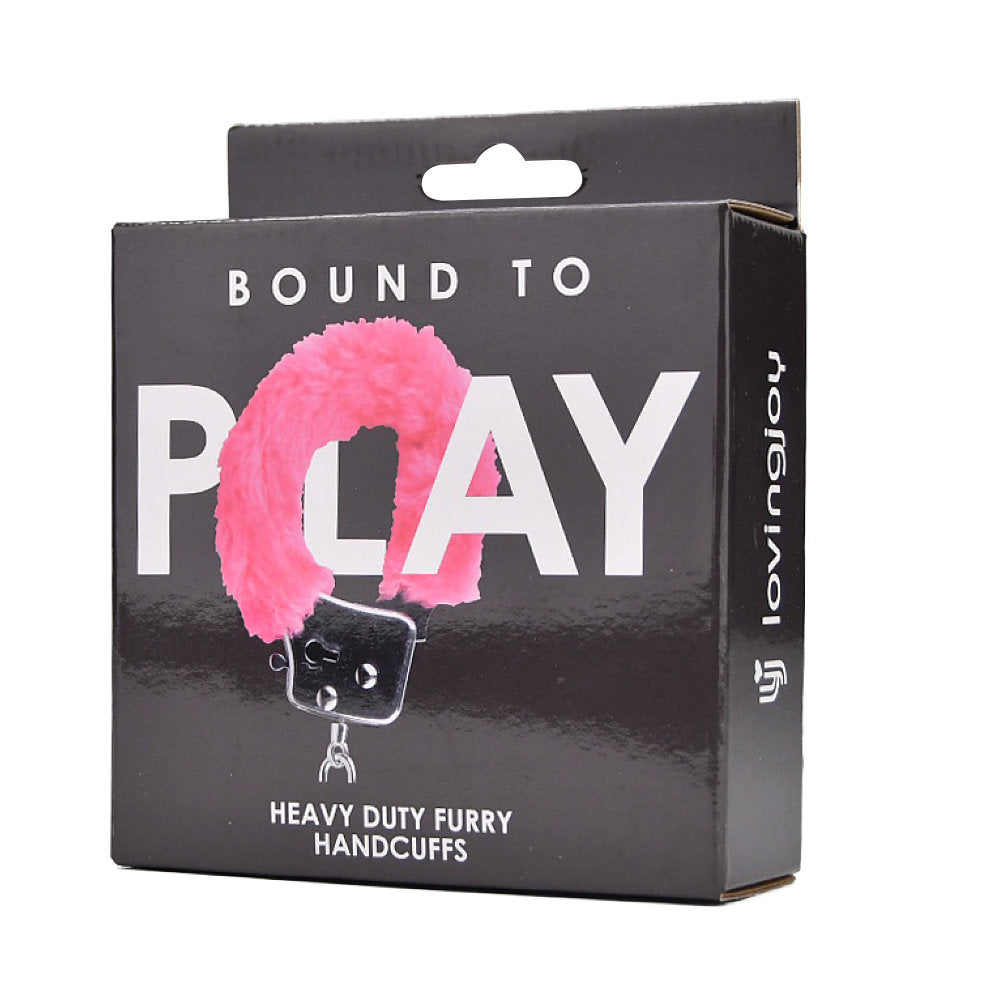 Bound to Play Heavy Duty Pink Furry Handcuffs – Adjustable Role-Play Restraints > Bondage Gear > Handcuffs - Tophatter Daily Deals
