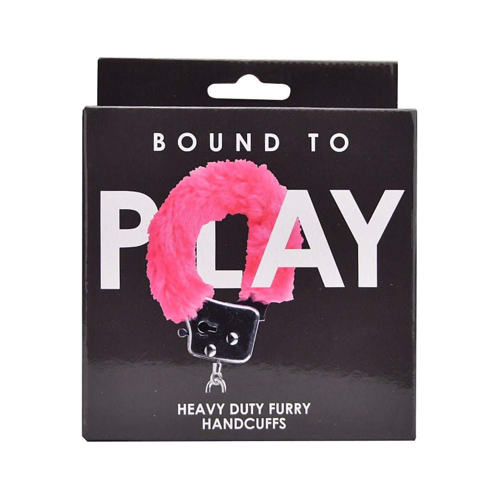 Bound to Play Heavy Duty Pink Furry Handcuffs – Adjustable Role-Play Restraints > Bondage Gear > Handcuffs - Tophatter Daily Deals