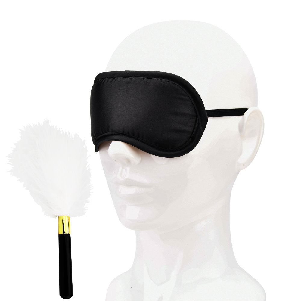 Bound to Play Eye Mask and Feather Tickler Kit – Sensory Play Set > Bondage Gear > Ticklers - Tophatter Daily Deals
