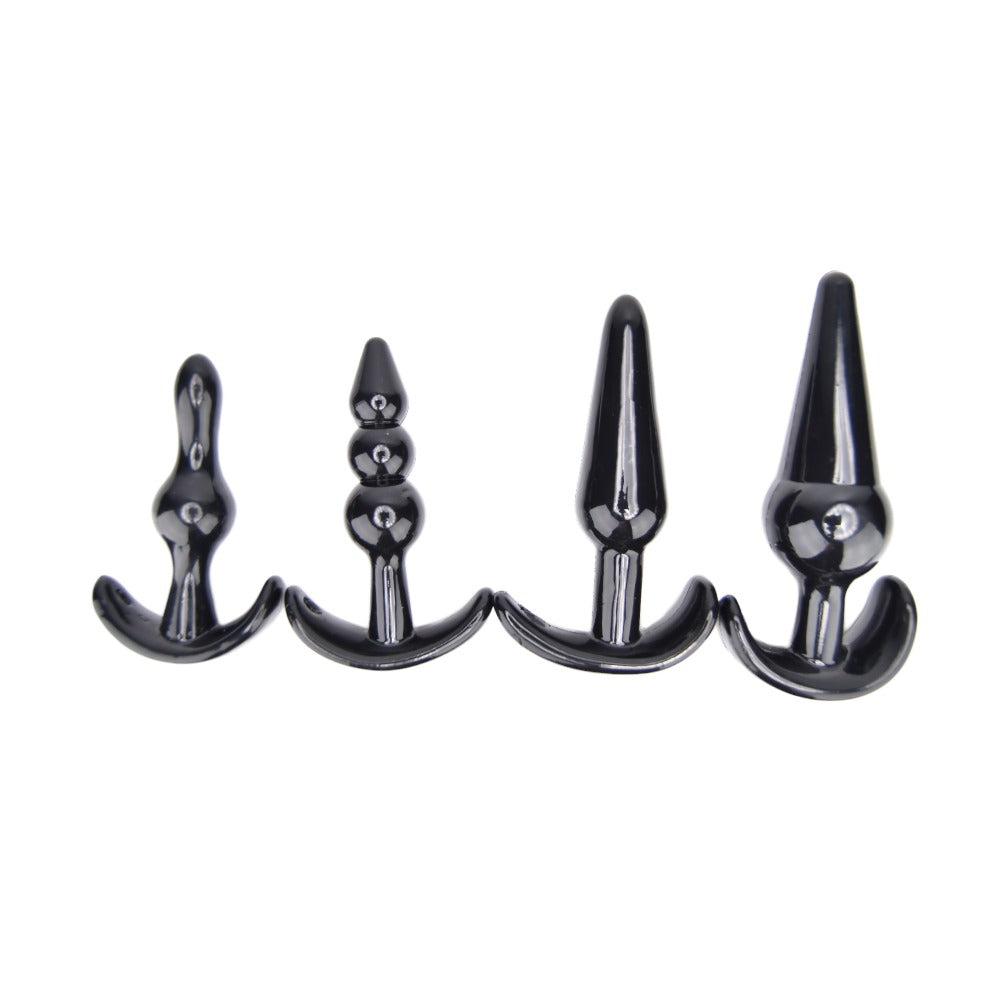 Loving Joy Butt Plug Training Kit (Black) – Beginner Size Variety Butt Plug Set > Anal Range > Butt Plug Kits - Tophatter Daily Deals