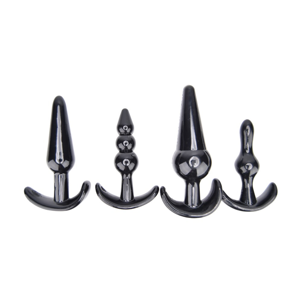 Loving Joy Butt Plug Training Kit (Black) – Beginner Size Variety Butt Plug Set > Anal Range > Butt Plug Kits - Tophatter Daily Deals