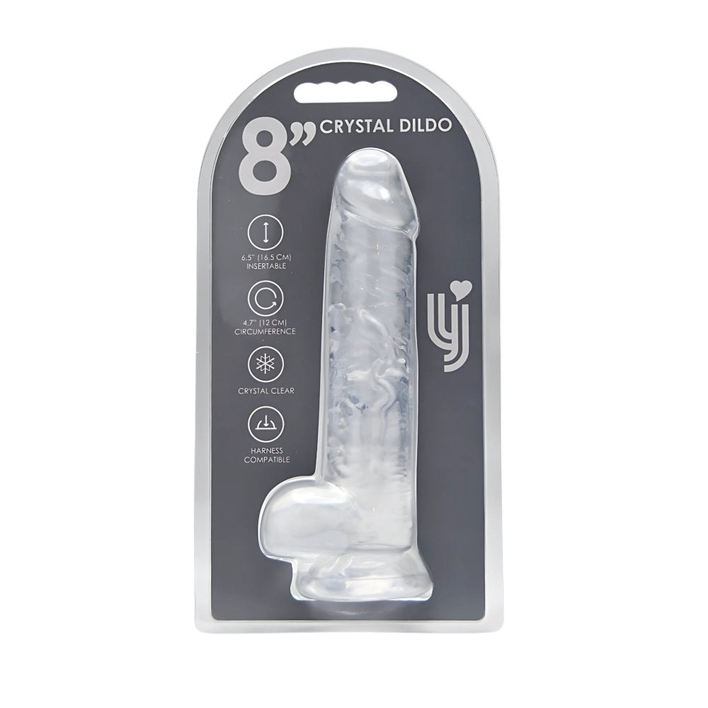 Loving Joy 8.5 Inch Transparent Dildo with Balls – Realistic Suction Cup Dildo > Dildos > Realistic Dildos - Tophatter Daily Deals