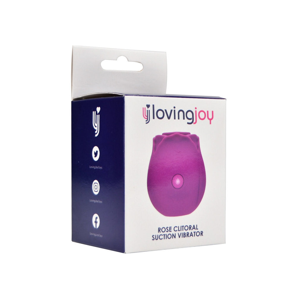 Loving Joy Rose Toy – Waterproof USB Rechargeable Clitoral Suction Vibrator > Sex Toys For Ladies > Rose Stimulators - Tophatter Daily Deals