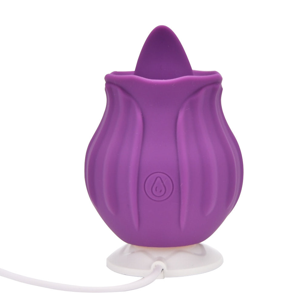 Loving Joy Rose Licking – Waterproof USB Rechargeable Clitoral Vibrator > Sex Toys For Ladies > Rose Stimulators - Tophatter Daily Deals