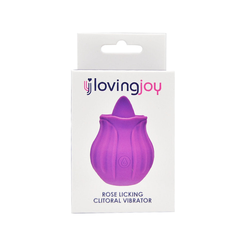 Loving Joy Rose Licking – Waterproof USB Rechargeable Clitoral Vibrator > Sex Toys For Ladies > Rose Stimulators - Tophatter Daily Deals
