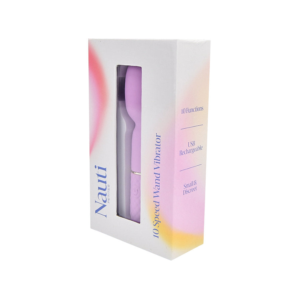Nauti Petites 10 Speed Wand Vibrator – 5.5 Inch Silicone Wand Vibrator > Vibrators > Standard Vibrators - Tophatter Daily Deals