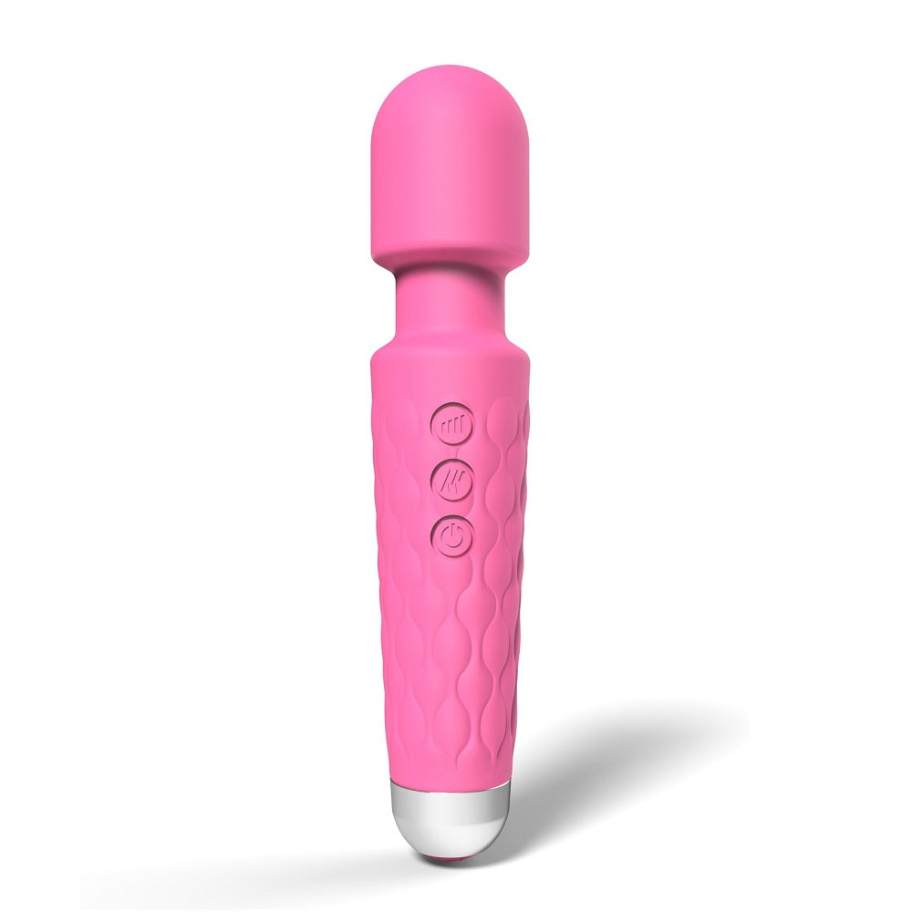 Loving Joy 20 Function Wand Vibrator (Pink) – Waterproof Rechargeable Wand Vibrator 8 Inches > Sex Toys > Mini Massagers - Tophatter Daily Deals