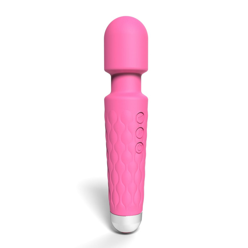 Loving Joy 20 Function Wand Vibrator (Pink) – Waterproof Rechargeable Wand Vibrator 8 Inches > Sex Toys > Mini Massagers - Tophatter Daily Deals