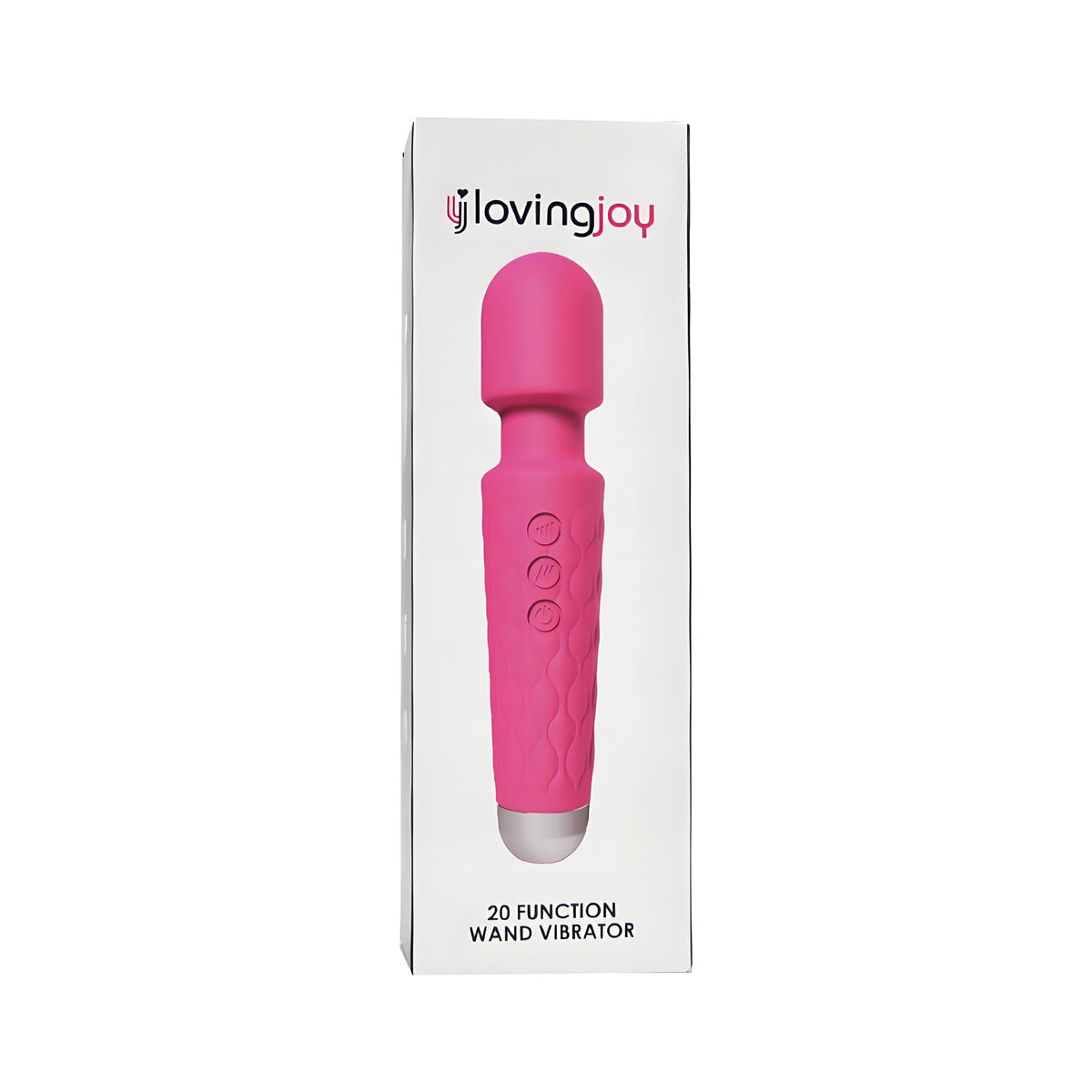 Loving Joy 20 Function Wand Vibrator (Pink) – Waterproof Rechargeable Wand Vibrator 8 Inches > Sex Toys > Mini Massagers - Tophatter Daily Deals