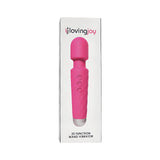 Loving Joy 20 Function Wand Vibrator (Pink) – Waterproof Rechargeable Wand Vibrator 8 Inches > Sex Toys > Mini Massagers - Tophatter Daily Deals