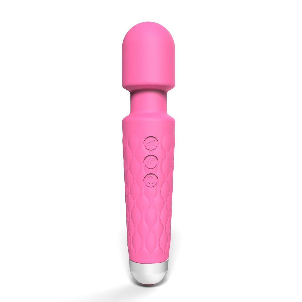 Loving Joy 20 Function Wand Vibrator (Pink) – Waterproof Rechargeable Wand Vibrator 8 Inches > Sex Toys > Mini Massagers - Tophatter Daily Deals
