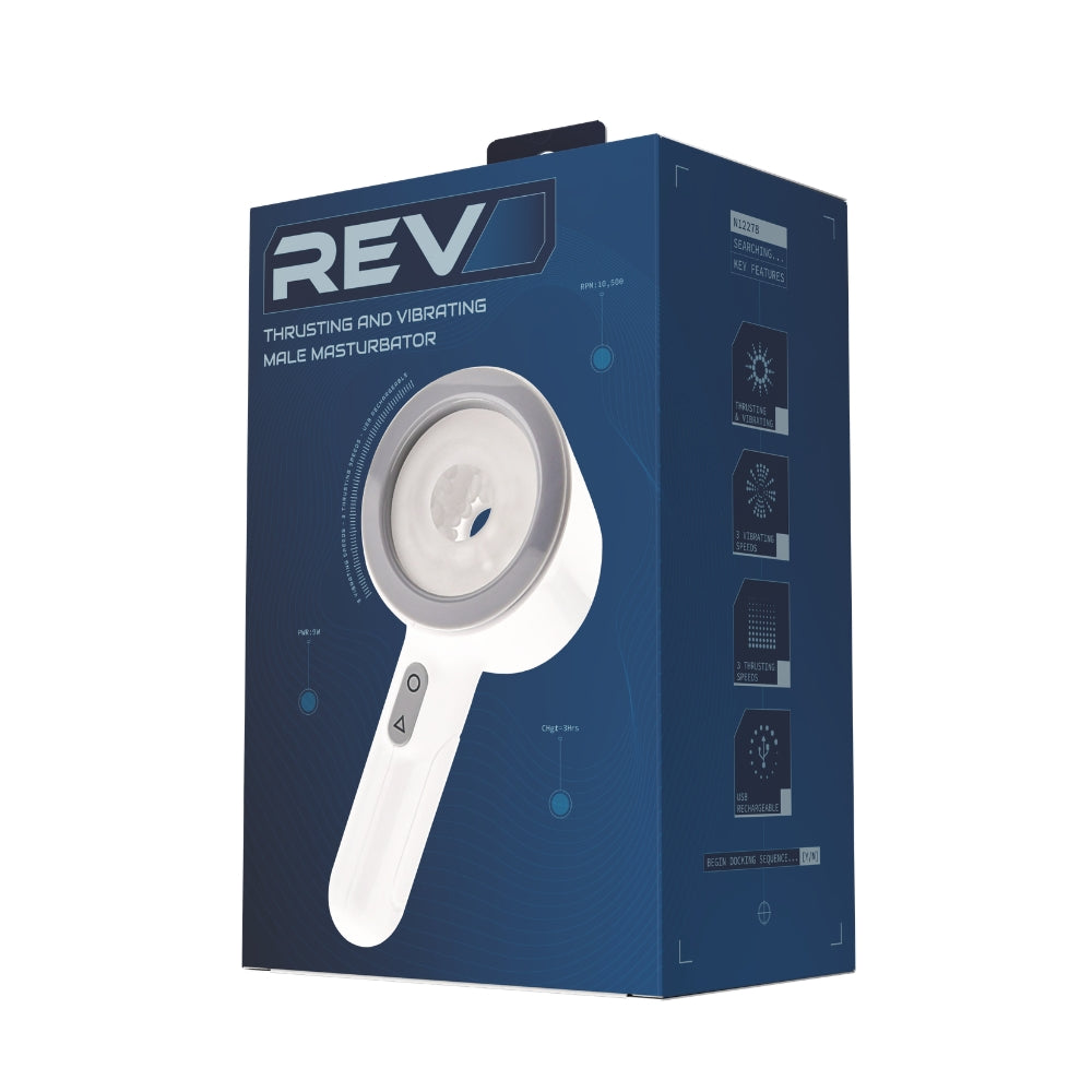 REV Thrusting and Vibrating Male Masturbator – USB Rechargeable 8 Inch > Sex Toys For Men > Masturbators > Vibrating - Tophatter Daily Deals