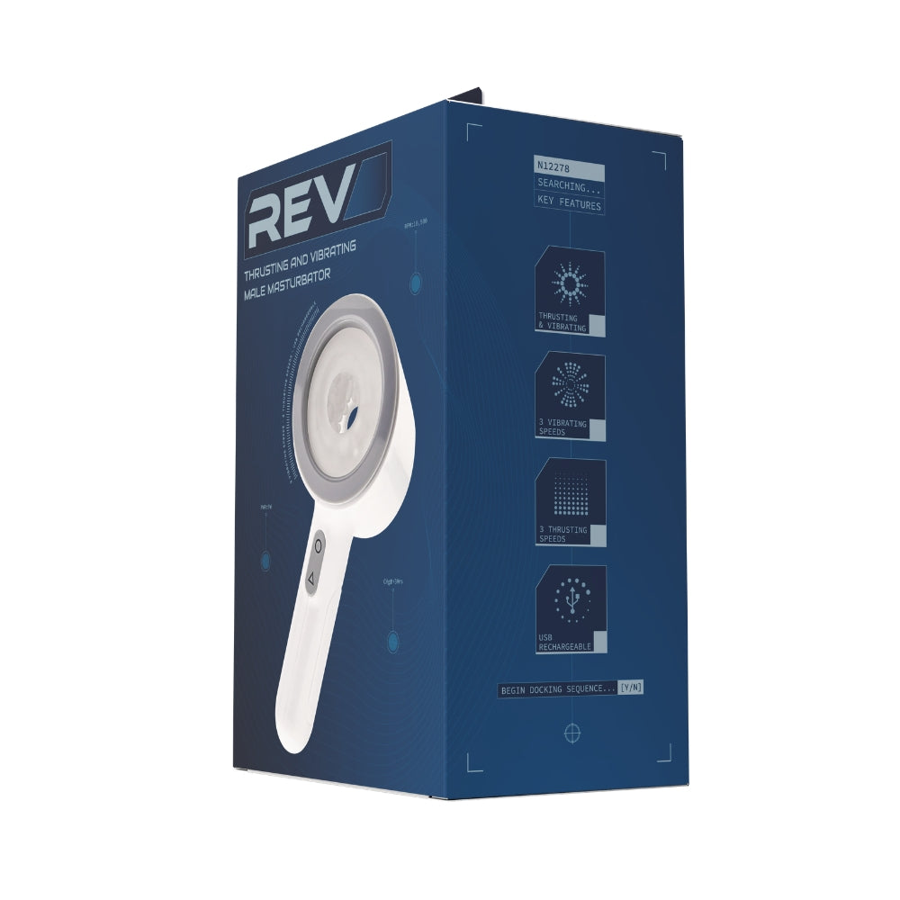REV Thrusting and Vibrating Male Masturbator – USB Rechargeable 8 Inch > Sex Toys For Men > Masturbators > Vibrating - Tophatter Daily Deals