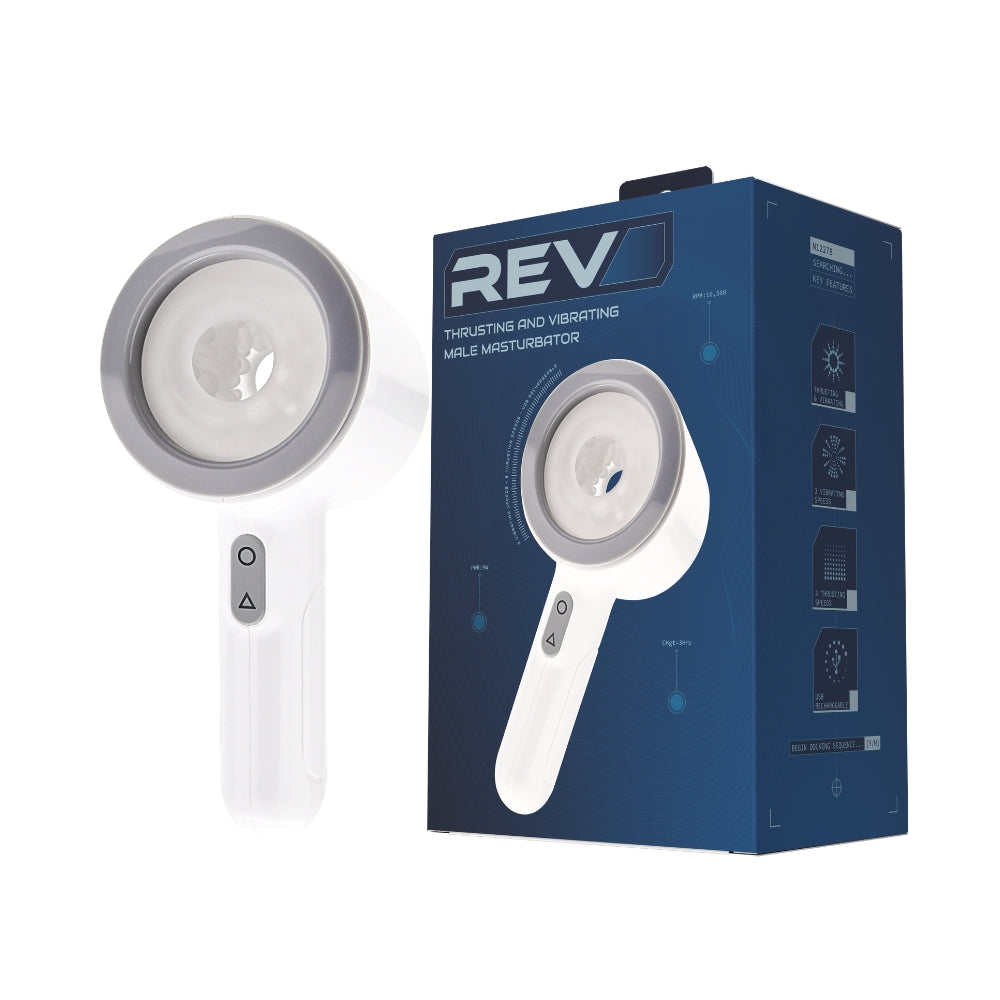 REV Thrusting and Vibrating Male Masturbator – USB Rechargeable 8 Inch > Sex Toys For Men > Masturbators > Vibrating - Tophatter Daily Deals