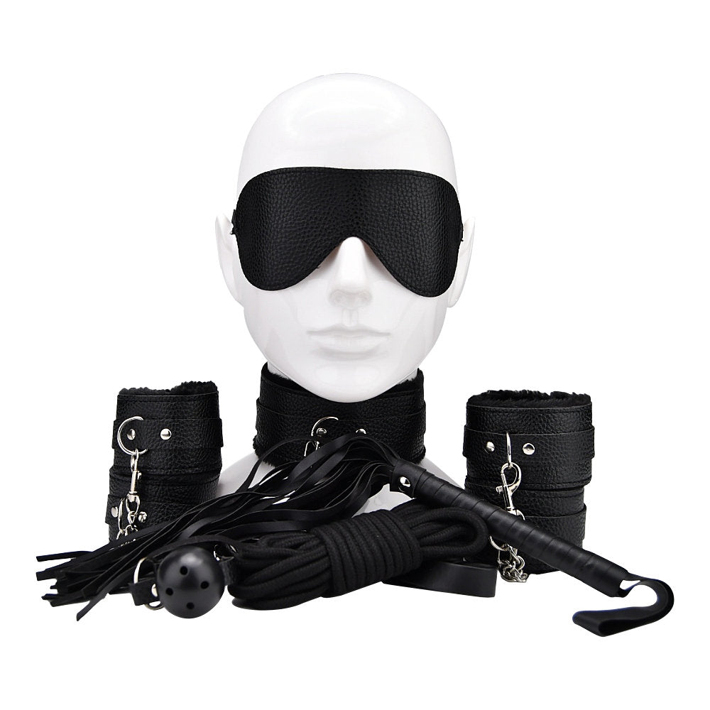 Bound To Play Beginner's Bondage Kit – 8 Piece PVC Bondage Set > Bondage Gear > Bondage Kits - Tophatter Daily Deals