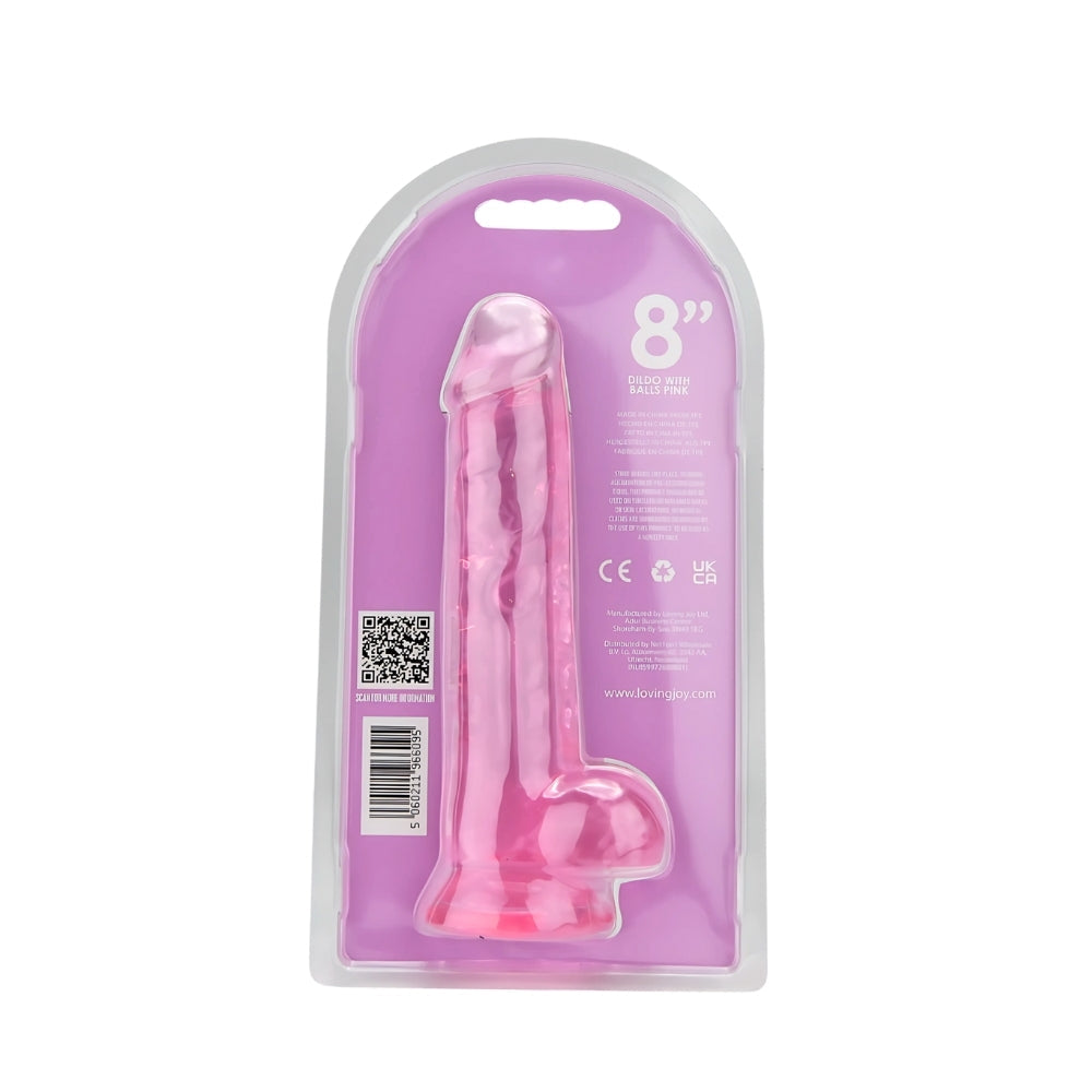 Loving Joy 8 Inch Dildo with Balls – Realistic Suction Cup Dildo > Dildos > Realistic Dildos - Tophatter Daily Deals