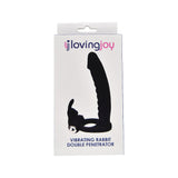 Loving Joy Double Fun Vibrating Rabbit Double Penetration Strap-On > Dildos > Strapless Strap Ons - Tophatter Daily Deals