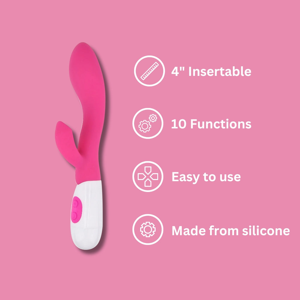 Jessica Rabbit G-Spot Rabbit Vibrator – 7.75 Inch Silicone Vibrator > Vibrators > Ladies > Rabbit - Tophatter Daily Deals