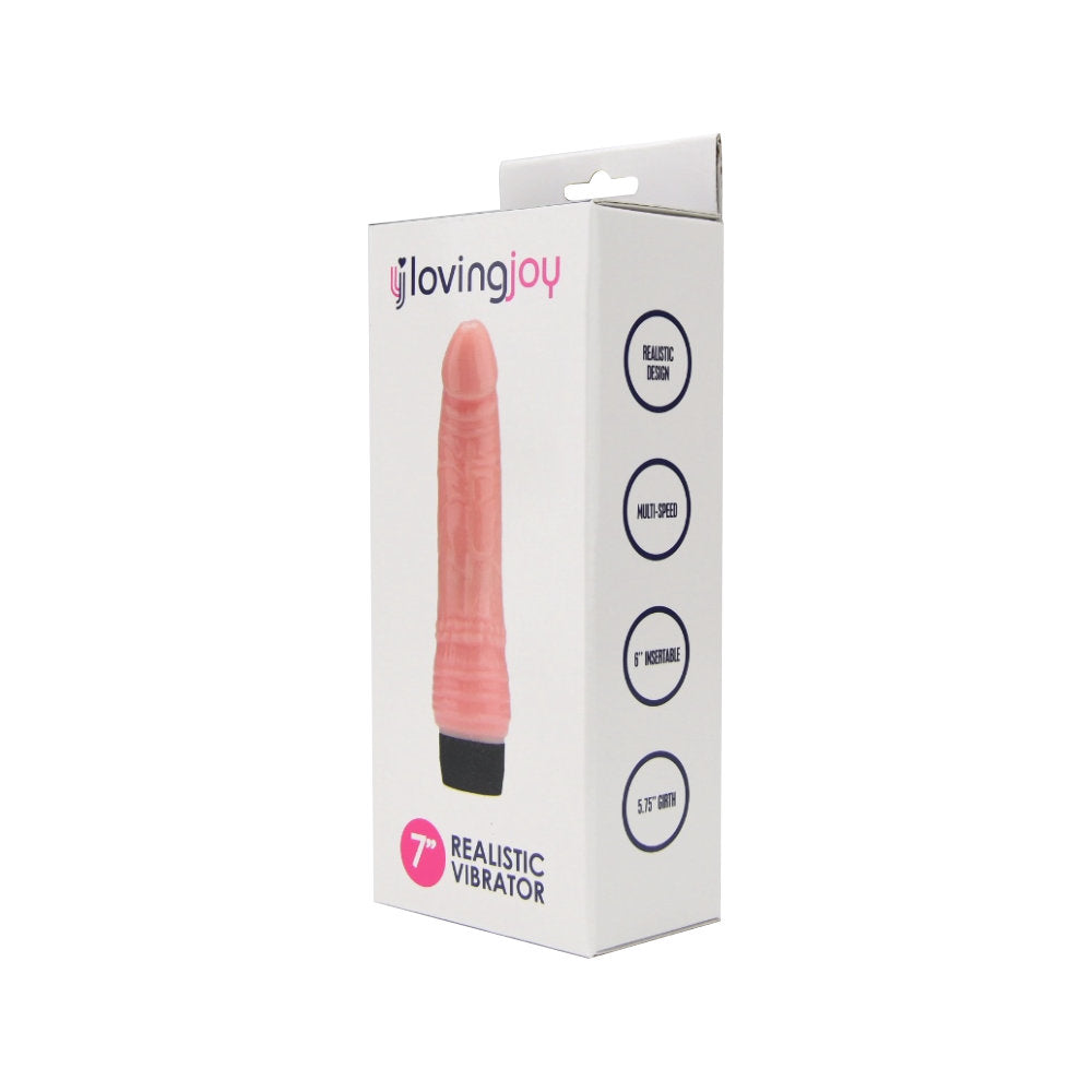 Loving Joy 7.25 Inch Realistic Vibrator (Vanilla) – Waterproof Multi-Speed 7 Inch Vibrator > Vibrators > Standard Vibrators - Tophatter Daily Deals