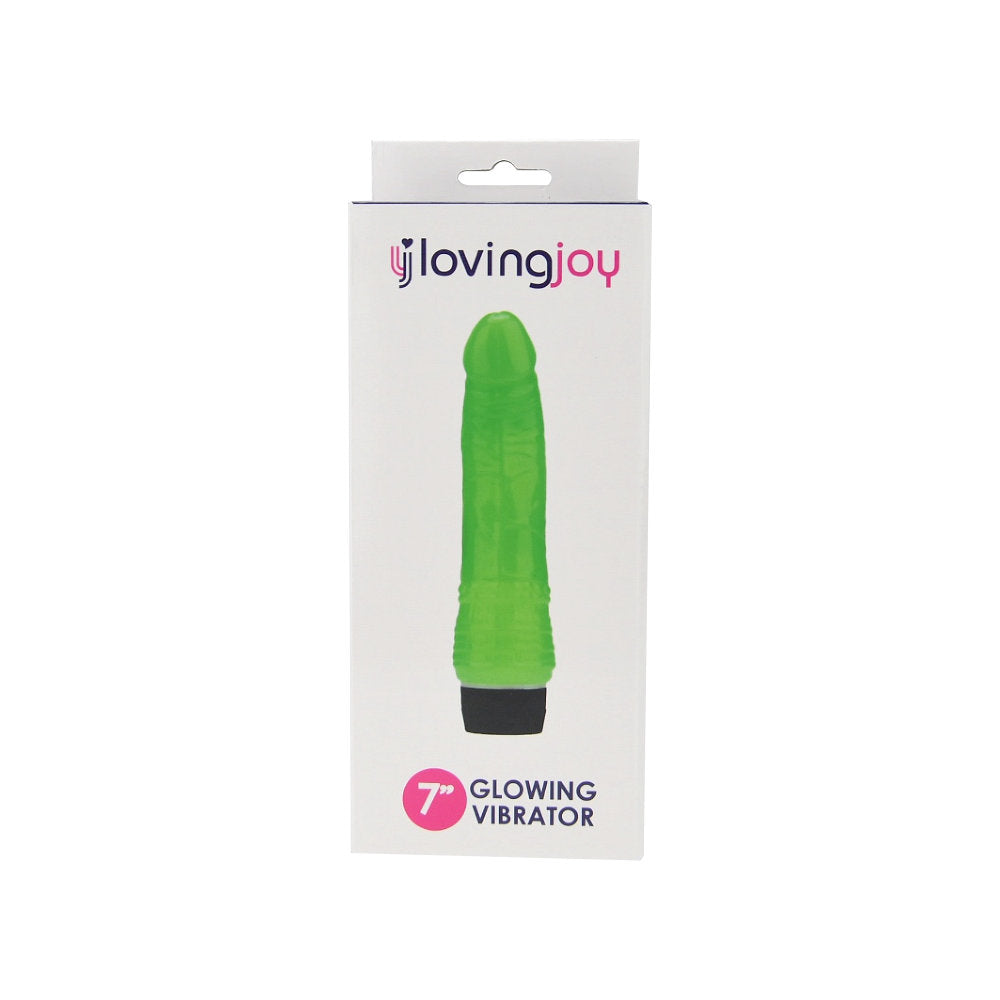 Loving Joy 7 Inch Realistic Vibrator – Glow in the Dark Waterproof Vibrator > Vibrators > Standard Vibrators - Tophatter Daily Deals