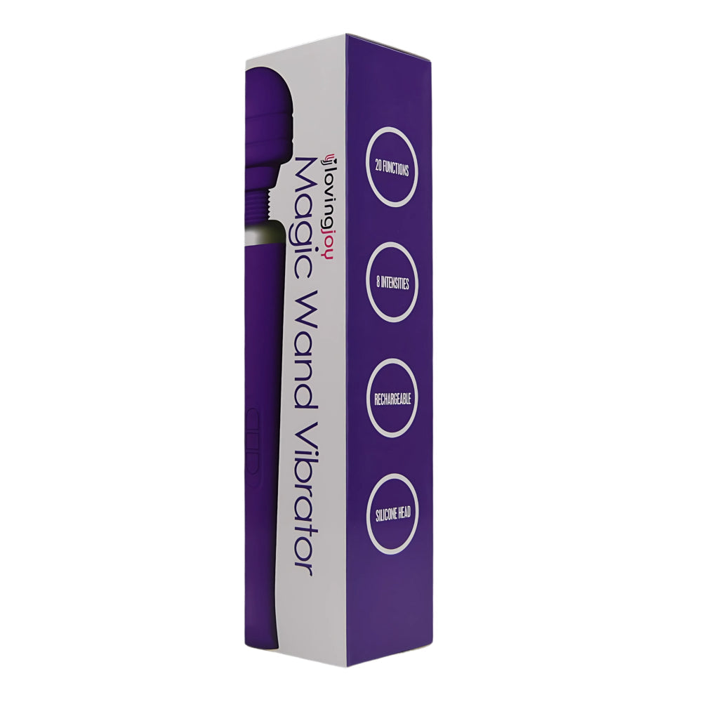 Loving Joy Rechargeable Magic Wand – 20 Mode USB Rechargeable Vibrator > Sex Toys > Massage Wands - Tophatter Daily Deals