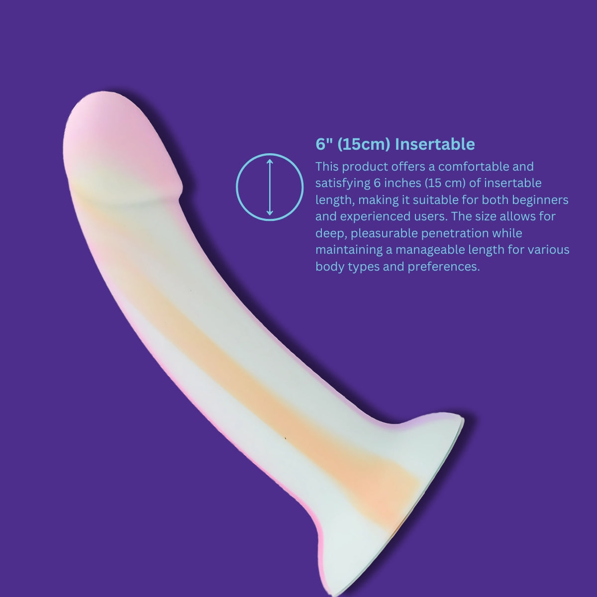 Mina Minty – 7 Inch Silicone Dildo with Suction Cup Base > Dildos > Realistic Dildos - Tophatter Daily Deals