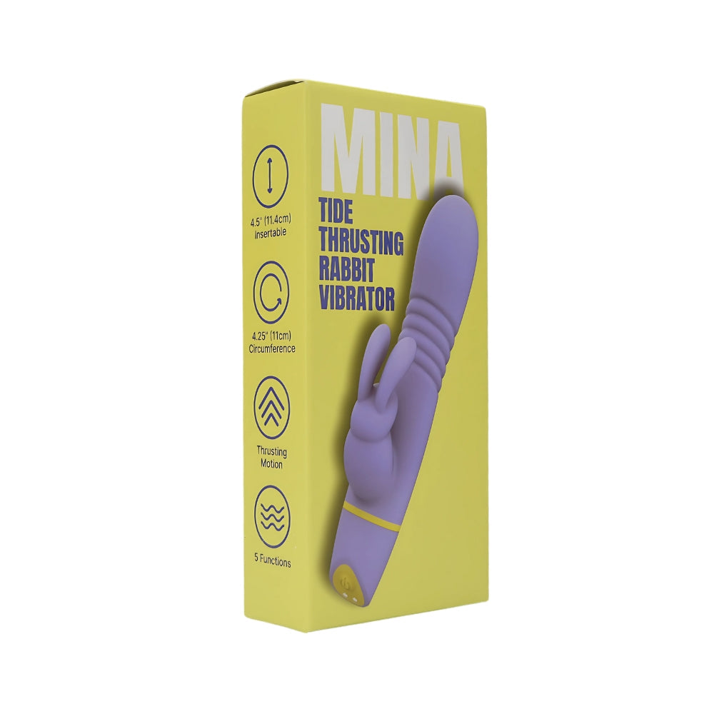 Mina Tide – Waterproof 4.5 Inch Thrusting Rabbit Vibrator > Vibrators > Ladies > Rabbit - Tophatter Daily Deals