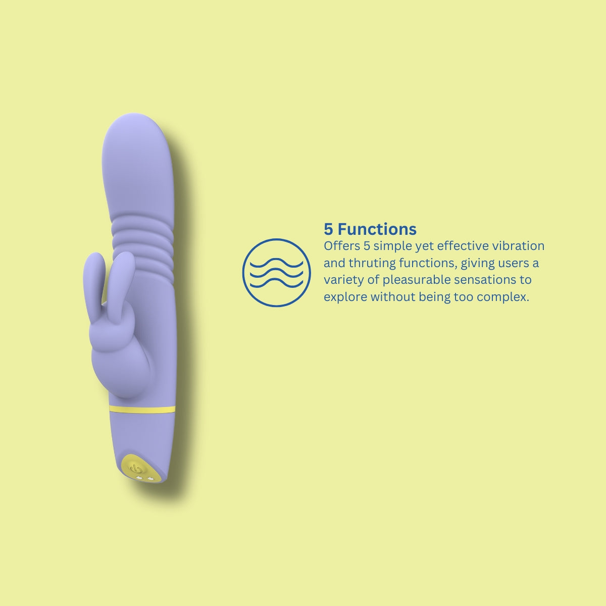 Mina Tide – Waterproof 4.5 Inch Thrusting Rabbit Vibrator > Vibrators > Ladies > Rabbit - Tophatter Daily Deals