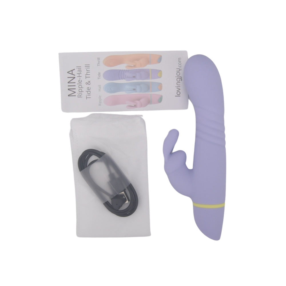 Mina Tide – Waterproof 4.5 Inch Thrusting Rabbit Vibrator > Vibrators > Ladies > Rabbit - Tophatter Daily Deals