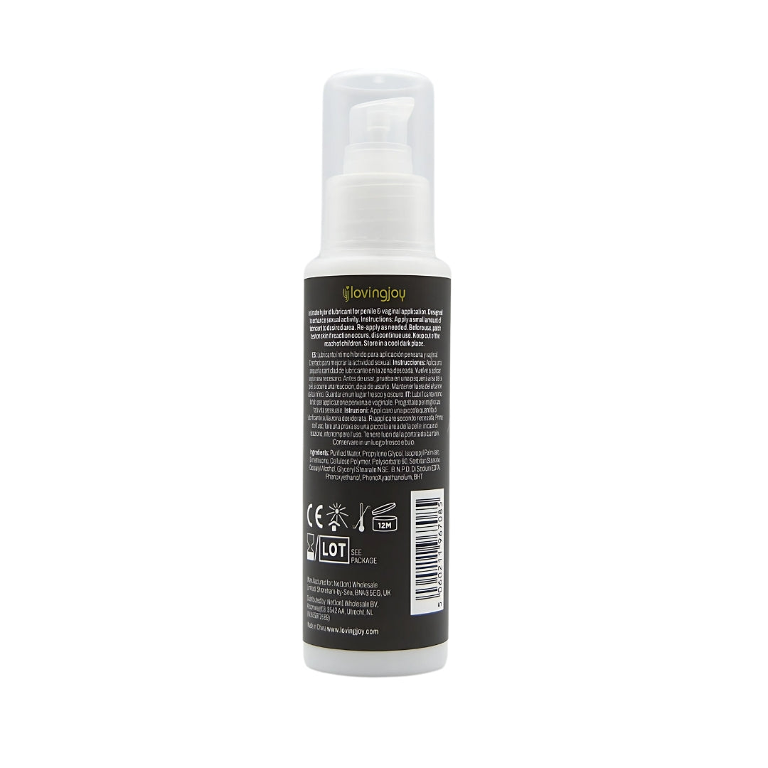 Loving Joy Silk Hybrid Lubricant 100ml – Long-Lasting Vegan Lubricant > Lube > Hybrid - Tophatter Daily Deals