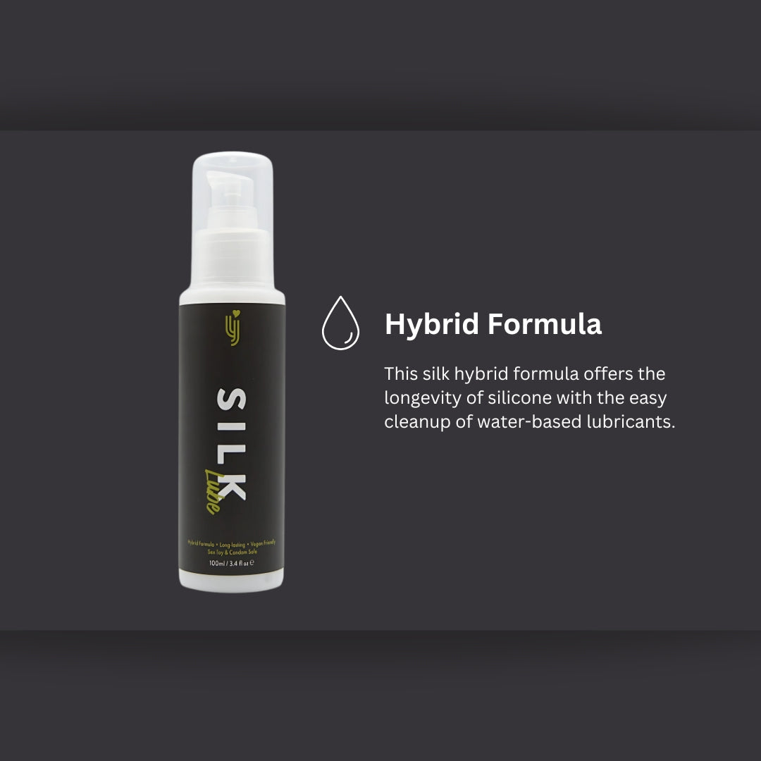 Loving Joy Silk Hybrid Lubricant 100ml – Long-Lasting Vegan Lubricant > Lube > Hybrid - Tophatter Daily Deals