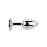 Toosh Silver Metal Butt Plug Small (Clear Stone) – Smooth Small Butt Plug > Anal Range > Jewel Butt Plugs - Tophatter Daily Deals