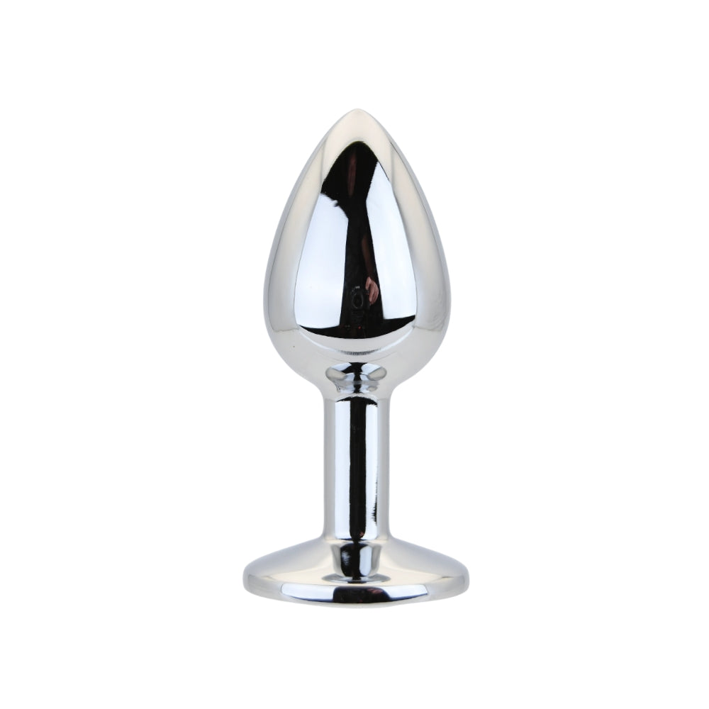 Toosh Silver Metal Butt Plug Small (Clear Stone) – Smooth Small Butt Plug > Anal Range > Jewel Butt Plugs - Tophatter Daily Deals