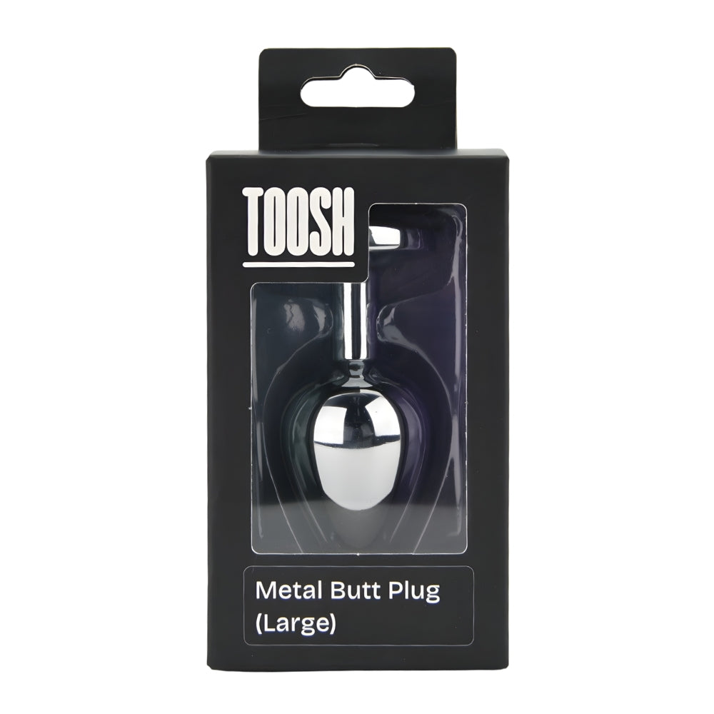 Toosh Silver Large Metal Butt Plug with Clear Stone Jewel > Anal Range > Jewel Butt Plugs - Tophatter Daily Deals