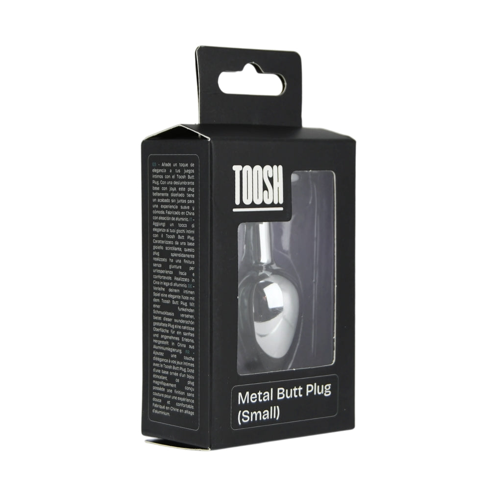 Toosh Heart Shaped Silver Small Butt Plug with Red Stone Jewel > Anal Range > Jewel Butt Plugs - Tophatter Daily Deals
