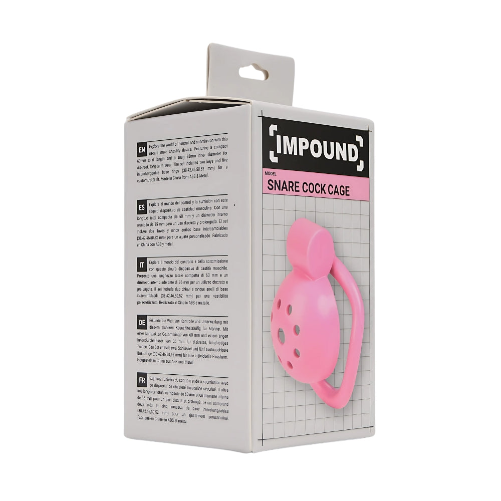 Impound Snare – Male Chastity Cage with Multiple Base Rings > Bondage Gear > Male Chastity - Tophatter Daily Deals