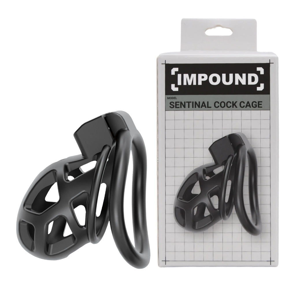 Impound Sentinal Cock Cage – Male Chastity Cage with Multiple Ring Sizes > Bondage Gear > Male Chastity - Tophatter Daily Deals