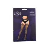 Lace by LJ Plus Size Suspender Pantyhose – Stretchy Lace Tights > Clothes > Plus Size Lingerie - Tophatter Daily Deals