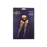 Lace by LJ Plus Size Suspender Pantyhose with Rhinestones – Lingerie > Clothes > Plus Size Lingerie - Tophatter Daily Deals