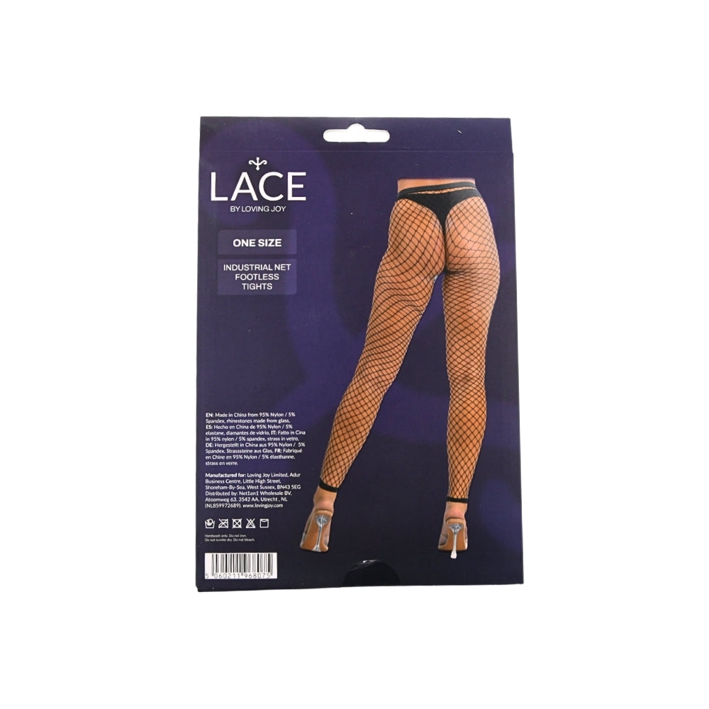 Lace by LJ One Size Industrial Net Footless Tights – One Size Hosiery > Clothes > Hosiery > Pantyhose & Tights - Tophatter Daily Deals