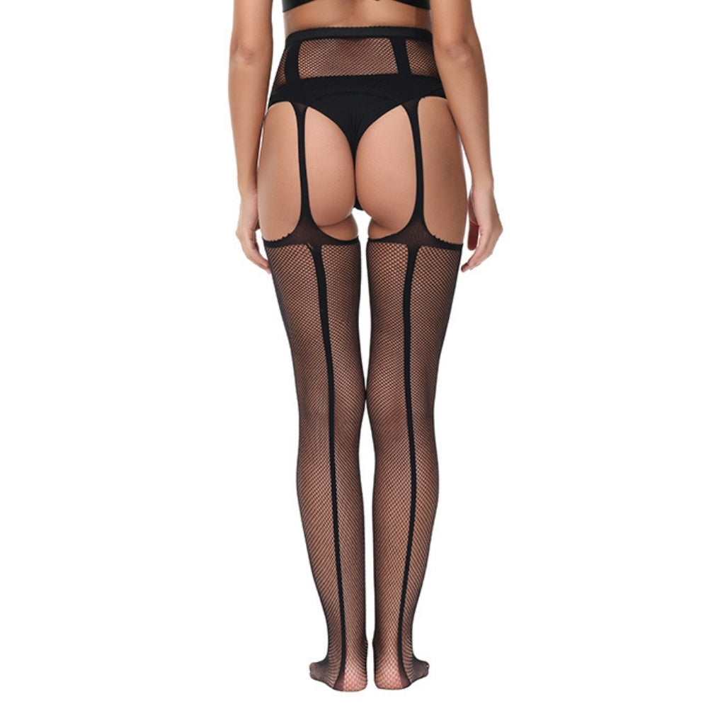 Lace by LJ Lace Up Suspender Tights – One Size Hosiery > Clothes > Hosiery > Pantyhose & Tights - Tophatter Daily Deals