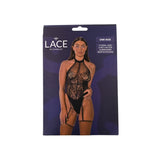 Lace by LJ Floral Lace and Net Halter Suspender Bodystocking – Lingerie > Clothes > Bodies and Playsuits - Tophatter Daily Deals