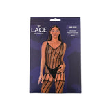 Lace by LJ Crochet Bodystocking with Lace Up Back – Bodystocking > Clothes > Bodies and Playsuits - Tophatter Daily Deals