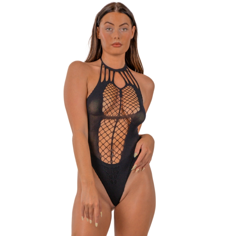 Lace by LJ Strappy Halter Teddy – Seductive Lingerie > Clothes > Teddies - Tophatter Daily Deals