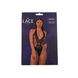 Lace by LJ Deep V Teddy with Bow – Sophisticated Lace Lingerie > Clothes > Teddies - Tophatter Daily Deals