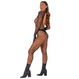 Lace by LJ Gloved Leopard Print Catsuit – Full-Length Catsuit > Clothes > Costumes > Womens - Tophatter Daily Deals