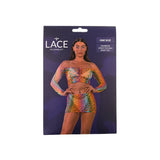 Lace by LJ Rainbow Crop Top and Mini Skirt Set – Festival Lingerie > Clothes > Lingerie Sets - Tophatter Daily Deals