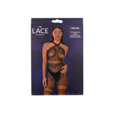 Lace by LJ Crossover Neck Crotchless Bodystocking – Lingerie > Clothes > Bodies and Playsuits - Tophatter Daily Deals