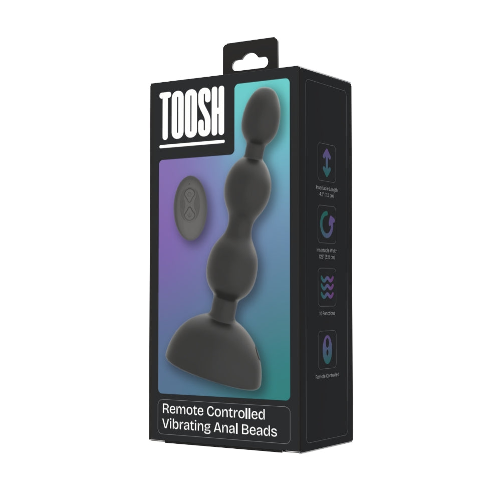 Toosh Remote Controlled Vibrating Anal Beads – Remote-Controlled Anal Toy > Anal Range > Anal Beads - Tophatter Daily Deals