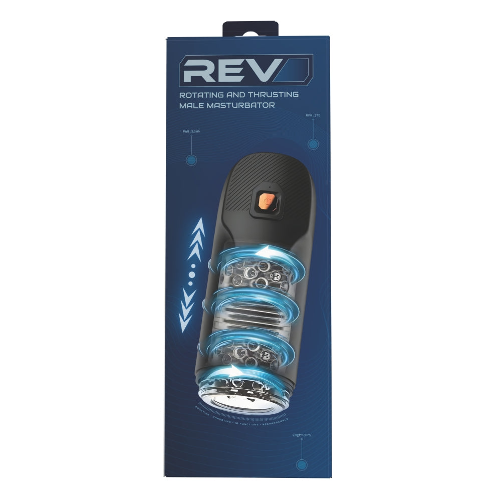 Rev Rotating and Thrusting Male Masturbator – USB Rechargeable Male Masturbator > Sex Toys For Men > Masturbators > Vibrating - Tophatter Daily Deals